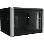 Enoc W2 6-65-S Wandschrank 6HE 2-teilig schwarz 19 Zoll600x500x334mm 
