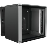 Enoc Wr2 9-65-S Wandschrank 9HE 3-teilig schwarz 19 Zoll600x500x535mm 