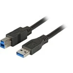 E F B K5236.3 USB-Verbindungskabel A-B 3,0m USB 3.0 schwarz 