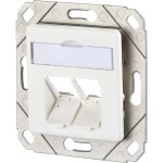 Metz Connect 130B20D21102KE Keystone Dose UPk 2Port leer reinweiß 