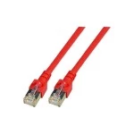 E F B EC5000 5m rot SF/UTP Patchkabel Cat.5e 2xRJ45 mit SF/UTP 5 Stück 