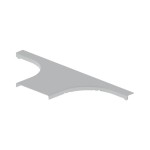 Unex 66229 T-Abzweiger lichtgrau 200mm 2 Stück 