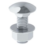 Unex 66839-A2 Schraube DIN 603 ISO 8677 M8x25 V2A 