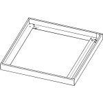 Performance in Lighting 86256010 Aufbaurahmen FL625LED EL RAL9016 