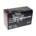 Hückmann 117446 Multipower Blei-Akku MP7,2-12 Pb12V/7,2Ah 