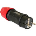 JuBe 05721-sr Schutzkontaktstecker vollgummi 