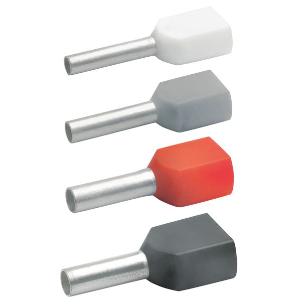 Klauke 873/10 Zwillings-Aderendhülse 2x2,50 mm² isoliert 100 Stück