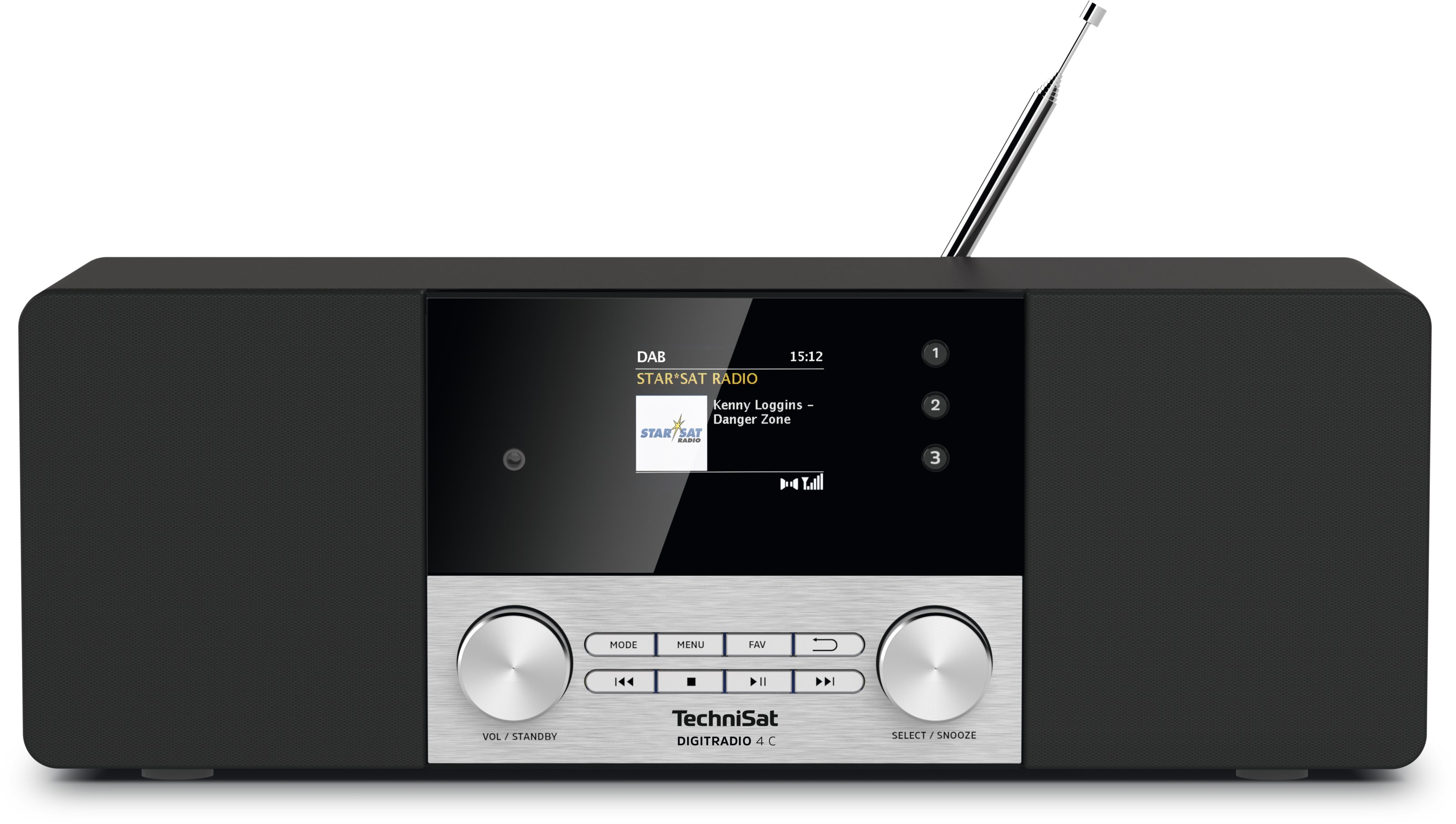 Technisat 0000/3937 Digitradio 4C schwarz/silber