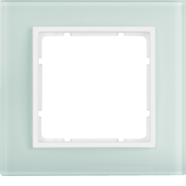Berker 10116909 Glasrahmen 1-fach B.7 Glas polarweiß/polarweiß matt