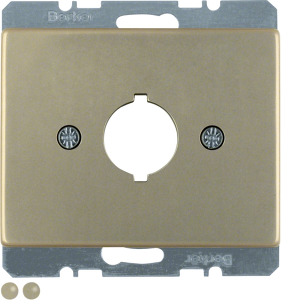 Berker 10700101 Zentralstück für Melde- und Befehlsgerät Ø 18,8 mm Arsys hellbronze Metall