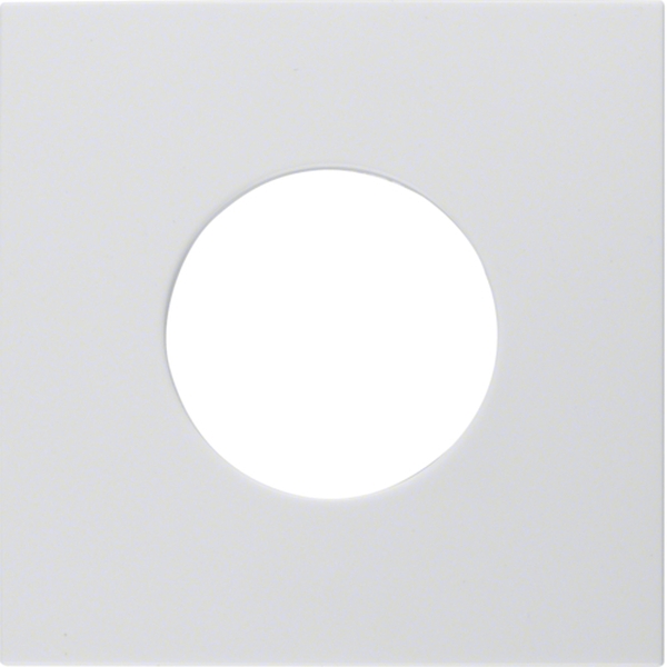 Berker 11248989 Zentralstück für Drucktaster und Lichtsignal E10 S.1 polarweiß glänzend