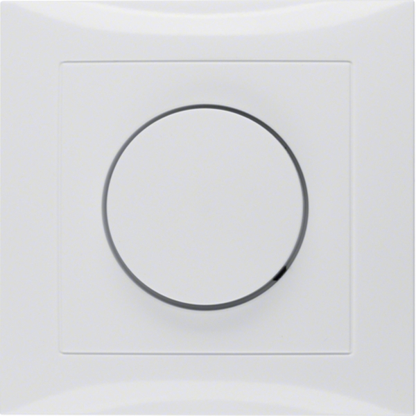 Berker 11308989 Abdeckplatte mit Regulierknopf für Drehdimmer S.1 polarweiß glänzend