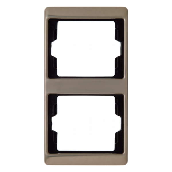 Berker 13240001 Rahmen 2-fach senkrecht Arsys hellbronze Metall