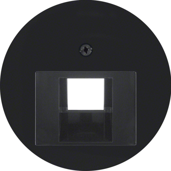 Berker 14072045 Zentralstück für UAE Steckdose R.1/R.3/R.Classic schwarz glänzend