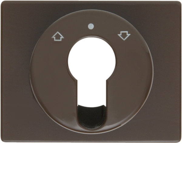 Berker 15040011 Zentralstück für Jalousie-Schlüsselschalter/-taster Arsys braun glänzend