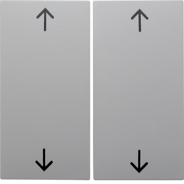 Berker 16448989 Wippe 2-fach mit Aufdruck Symbol Pfeile S.1/B.3/B.7 polarweiß glänzend