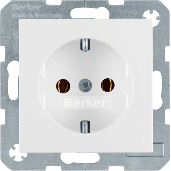 Berker 41431909 Schuko-Steckdose S.1/B.3/B.7 polarweiß matt