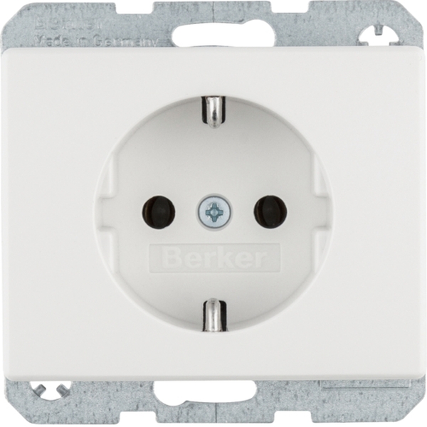 **Berker 47150069 Schuko-Steckdose Arsys polarweiß glänzend
