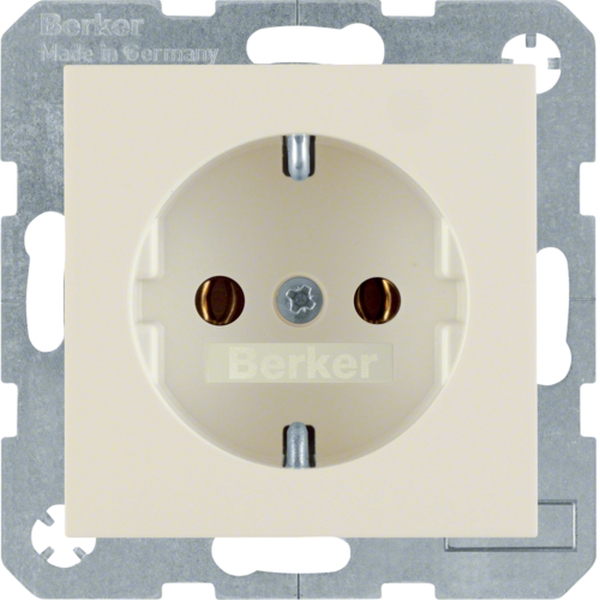 Berker 47438982 Schuko-Steckdose S.1/B.3/B.7 cremeweiß glänzend