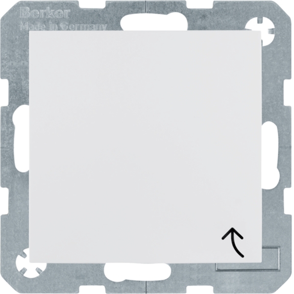 Berker 47518989 Schuko-Steckdose mit Klappdeckel S.1/B.3/B.7 polarweiß glänzend