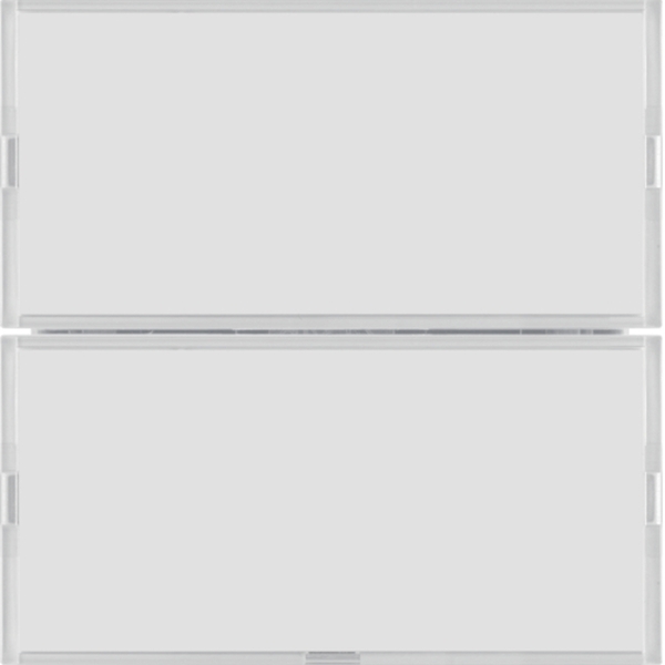 Berker 80162780 Tastsensor 2-fach Komfort mit Beschriftungsfeld KNX S.1/B.3/B.7 cremeweiß/polarweiß