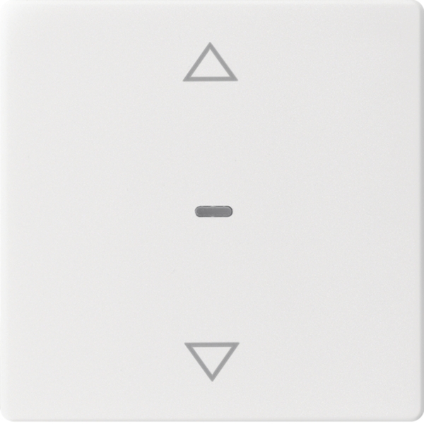 Berker 80961229 Abdeckung für Tastsensor-Modul 1-fach mit Pfeil-Symbol Q.1/Q.3/Q.7/Q.9 polarweiß samt