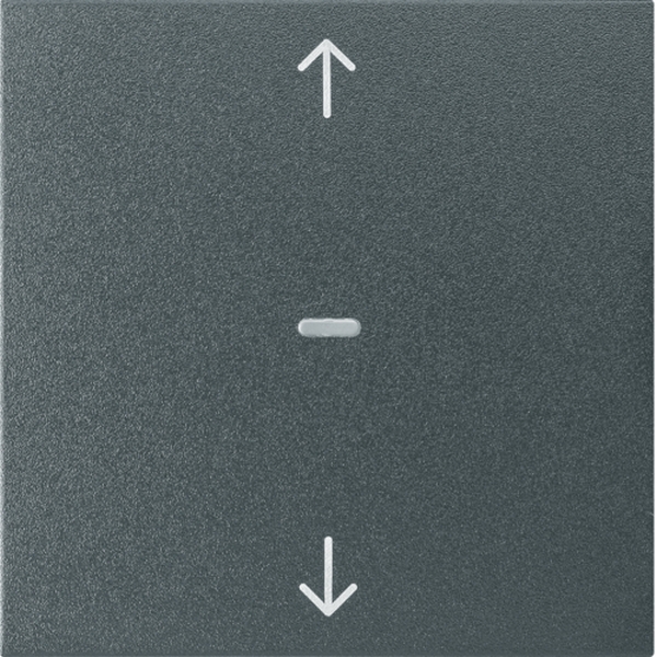 Berker 80961285 Abdeckung für Tastsensor-Modul 1-fach mit Pfeil-Symbol S.1/B.3/B.7 anthrazit