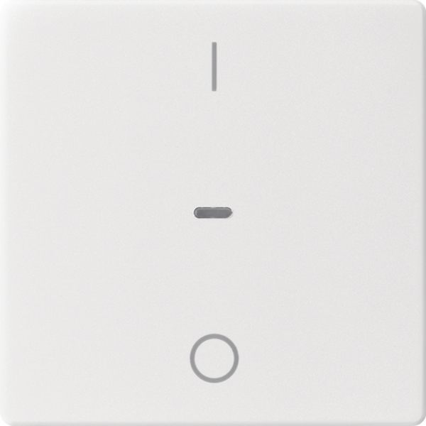 Berker 80962229 Abdeckung für Tastsensor-Modul 1-fach mit I/O-Symbol Q.1/Q.3/Q.7/Q.9 polarweiß