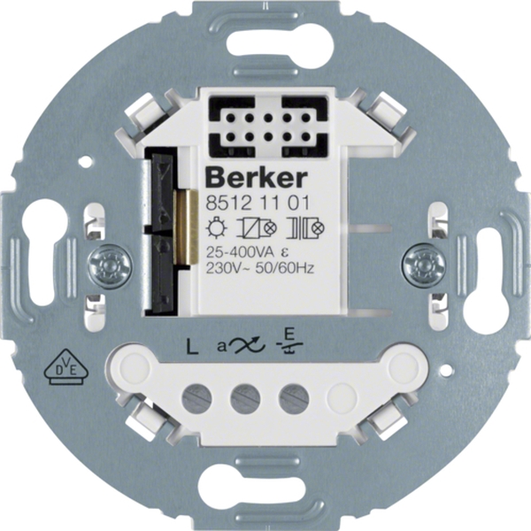Berker 85121101 Universal Schalteinsatz 1-fach (R,L,C,LED) Tragring rund