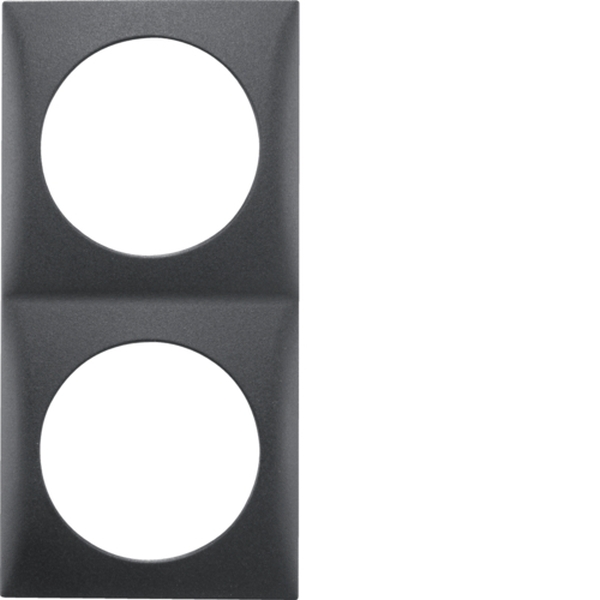 Berker 918262515 Rahmen 2-fach Integro Flow anthrazit matt
