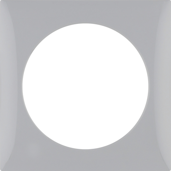 Berker 918272507 Rahmen 1-fach Integro Flow grau glänzend
