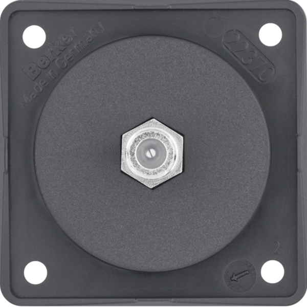 Berker 945192505 Antennen-Verbinderdose SAT Integro Modul-Einsätze anthrazit matt