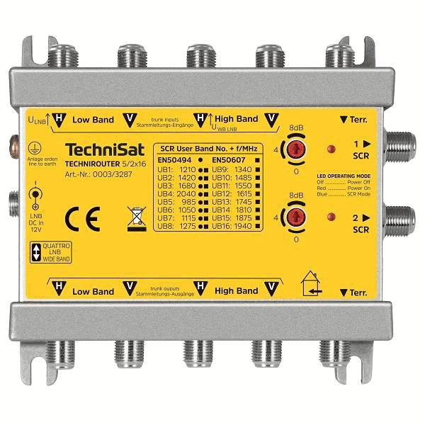 Technisat 0003/3287 TechniRouter 5/2x16 Einkabelschalter
