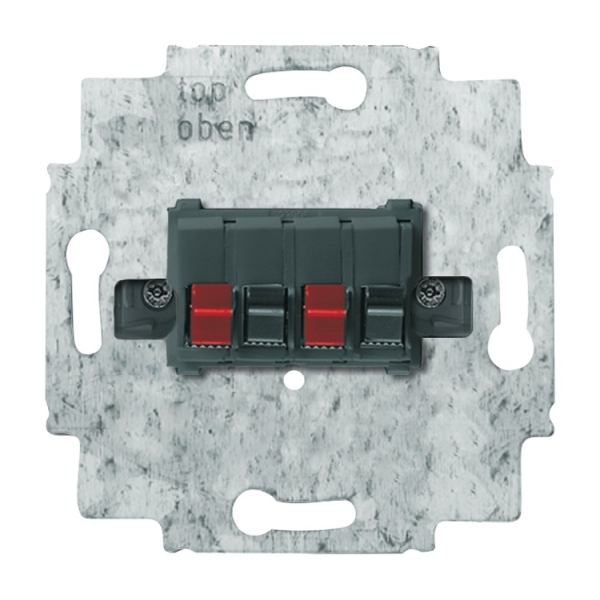 Busch-Jaeger 0248/05-101 Stereo-Lautsprecher-Anschlussdose mit Steckklemmen 2CKA000230A0404