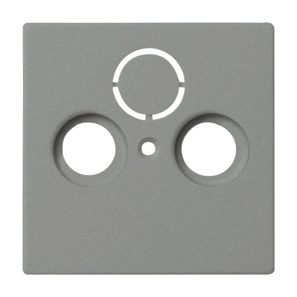 **Busch-Jaeger 1743-803 Zentralscheibe als Abdeckung für handelsübliche Antennendosen graumetallic 2CKA001724A4291