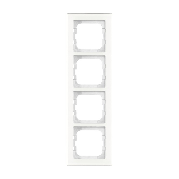 Busch-Jaeger 1724-280 Rahmen 4-fach Weißglas 2CKA001754A4440