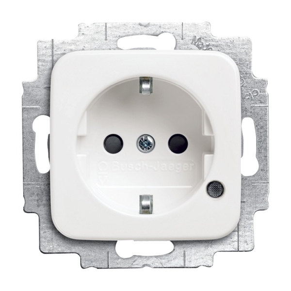 Busch-Jaeger 20 EUCBL-214 Schuko-Steckdose mit LED Kontrolllicht alpinweiß 2CKA002013A5281