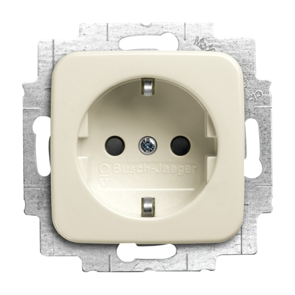 Busch-Jaeger 20 EUCBLI-212 Schuko-Steckdose Busch-steplight® mit Nachtorientierungslicht cremeweiß 2CKA002013A5290