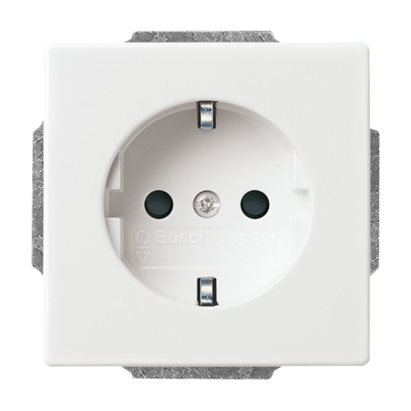 Busch-Jaeger 20 EUCBLI-84 Schuko-Steckdose Busch-steplight® mit Nachtorientierungslicht studioweiß 2CKA002013A5294