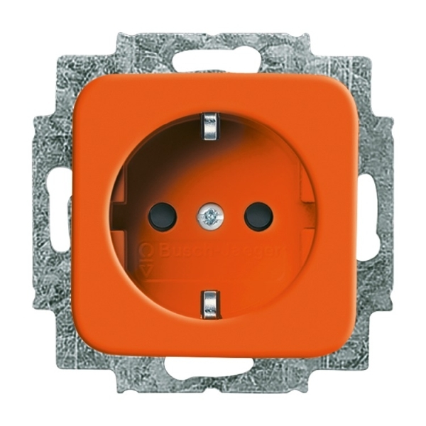 Busch-Jaeger 20 EUCKS-14-212 Schuko-Steckdose mit erhöhtem Berührungsschutz orange 2CKA002013A5310