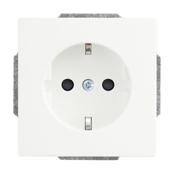 Busch-Jaeger 20 EUCBLI-884 Schuko-Steckdose Busch-steplight® mit Nachtorientierungslicht studioweiß matt 2CKA002013A5326