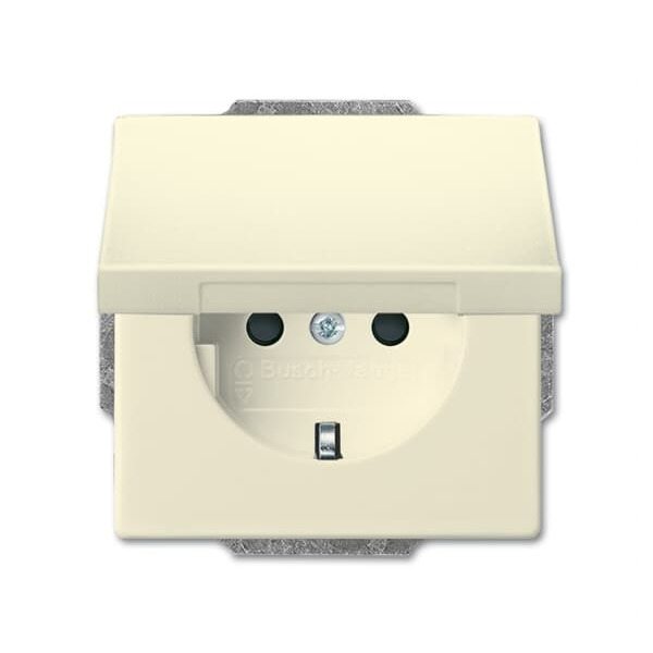 Busch-Jaeger 20 EUK-82 Schuko-Steckdose mit Klappdeckel elfenbeinweiß 2CKA002018A1465