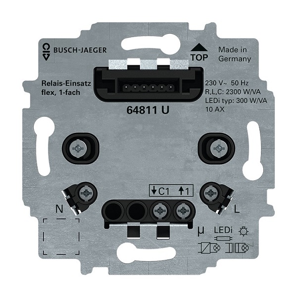 Busch-Jaeger 64811 U Relais-Einsatz flex 1-fach 2CKA006800A3041