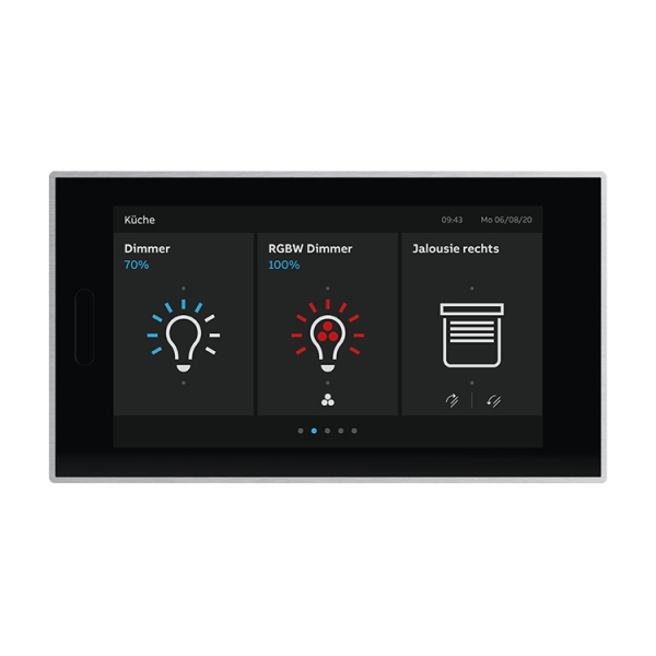 Busch-Jaeger RT/U30.0.11-825 Busch-RoomTouch® 5 Zoll Glas schwarz 2TMA200050B0008