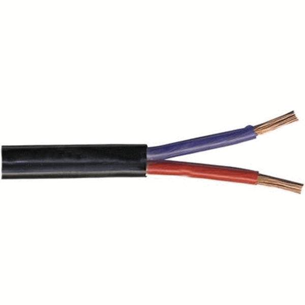 Niedervoltleitung 2x4,0 mm² max. 24V Silikon schwarz Meterware