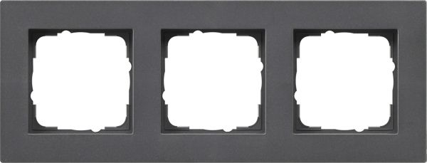 Gira 0213235 Abdeckrahmen 3f flach Gira E2 Anthrazit