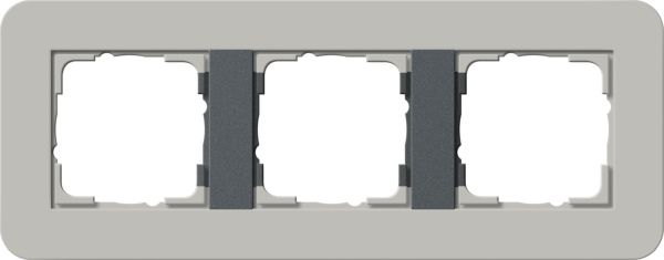 Gira 0213422 Abdeckrahmen 3f Gira E3 Grau/Anthrazit
