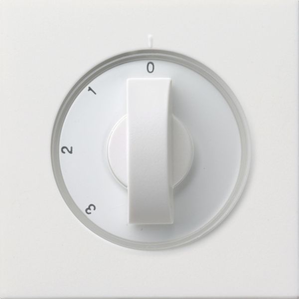 Gira 0669112 Abd. Knebel 3-Stufen 0/1/2/3 Flächenschalter Reinweiß