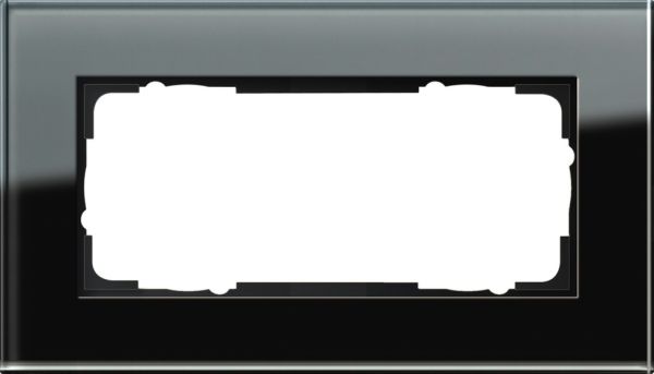 Gira 100205 Abdeckrahmen 2f o.M. Gira Esprit G Schwarz