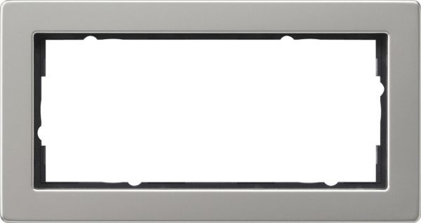 Gira 100233 Abdeckrahmen 2f o.M. Gira E2 Edelstahl